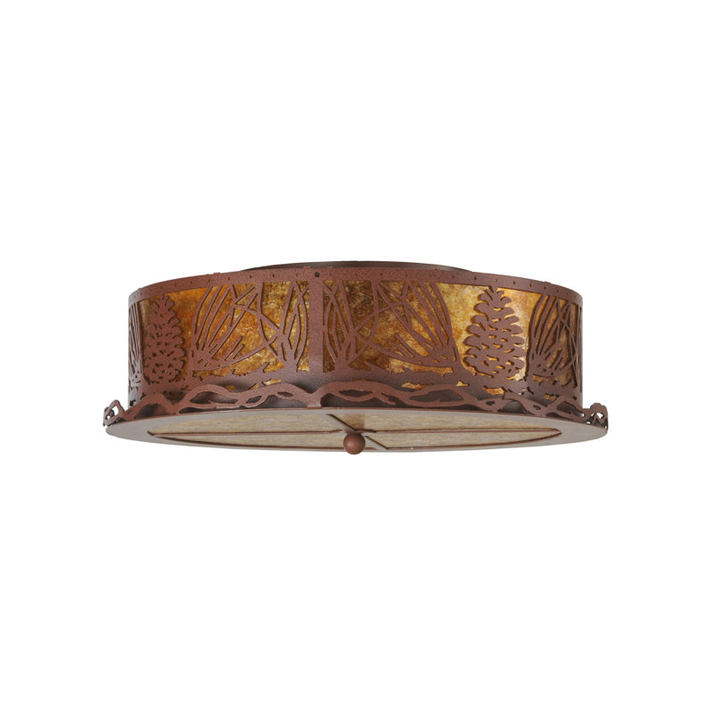 Rustic Lodge 4 - Light Flush Mount