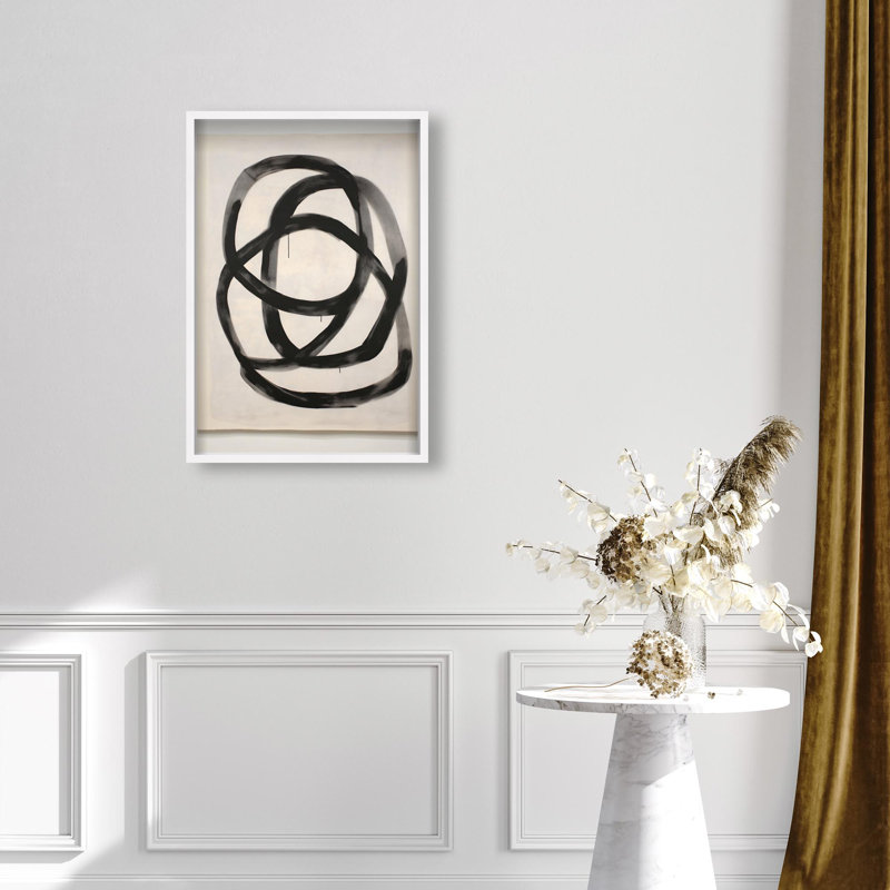 Oliver Gal Urban Mirage V Abstract - Luxury Shadowbox Framed Wall Art, 25.5" H x 17.5" W, White