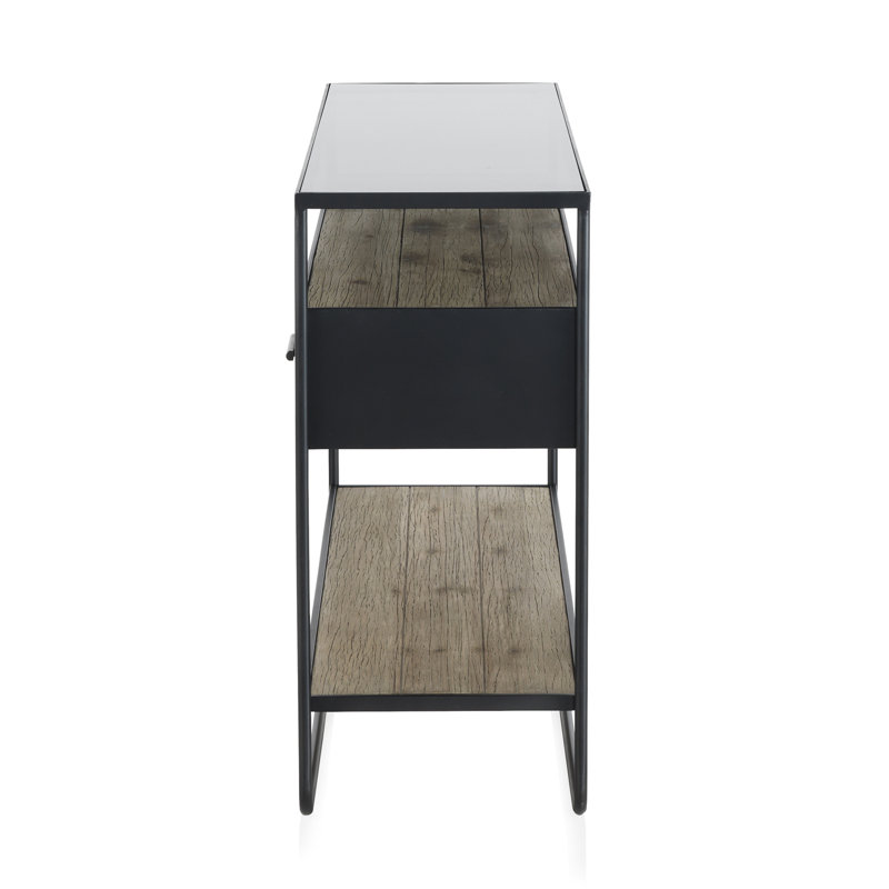 Abbygale 120cm Glass Top Console Table