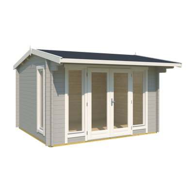 Lasita Jubilee 11.5 x 10 Ft. Premium Log Cabin With Tempered Double Glazing (44mm)