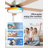 Lumary 52" Smart Ceiling Fan with Light, WiFi Bluetooth Low Profile Ceiling Fan with Alexa/Google/App, RGBAI & Dimmable & Color Tuning, 5"/10" downrods Mount(Silver)-115921088