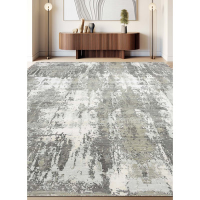 Handmade Silk and Wool Area Rug