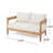 Enhance Your Living Space With The Brooklyn Loveseat And Coffee Table Set - A Perfect Blend Of Style And Functionality