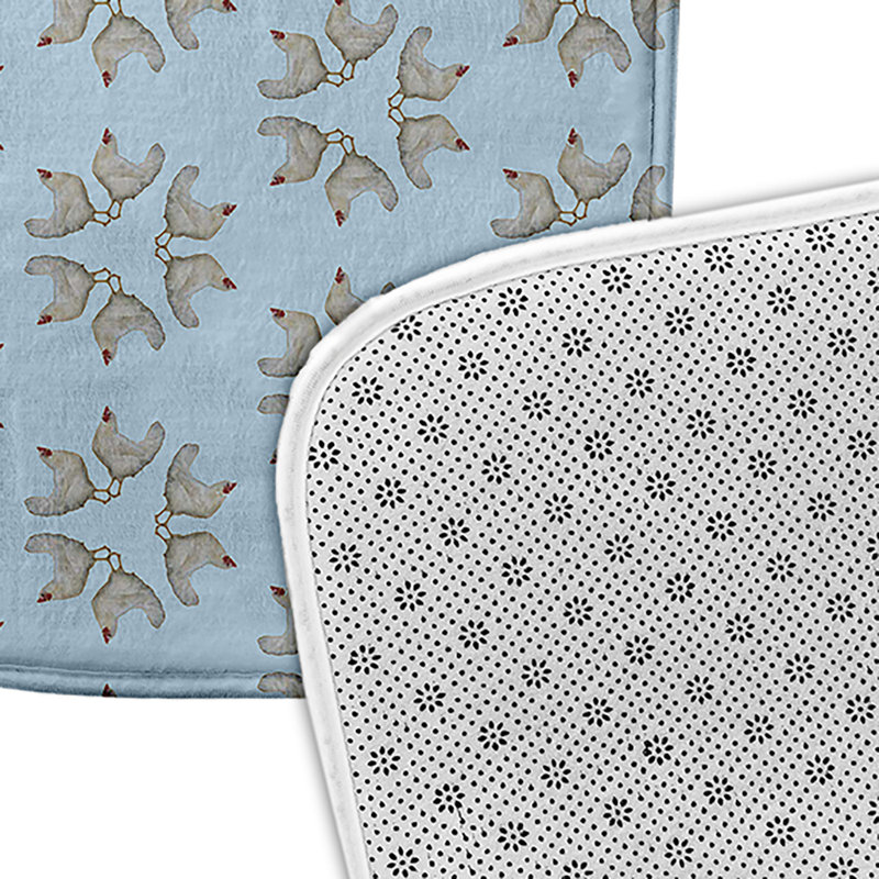 Tapis de bain Funky Junky, Bleu, L 21 po x L 34 po