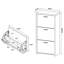 12 Pair Flip Down Shoe Storage