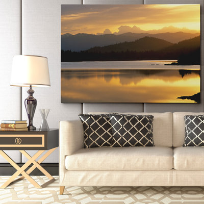 « coucher de soleil à arc-en-ciel lake » par danita delimont reproduction, reproduction de photo sur toile tendue