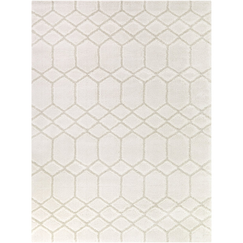 Charles Beige Modern Luxe Area Rug, Rectangle 5'3" x 7'