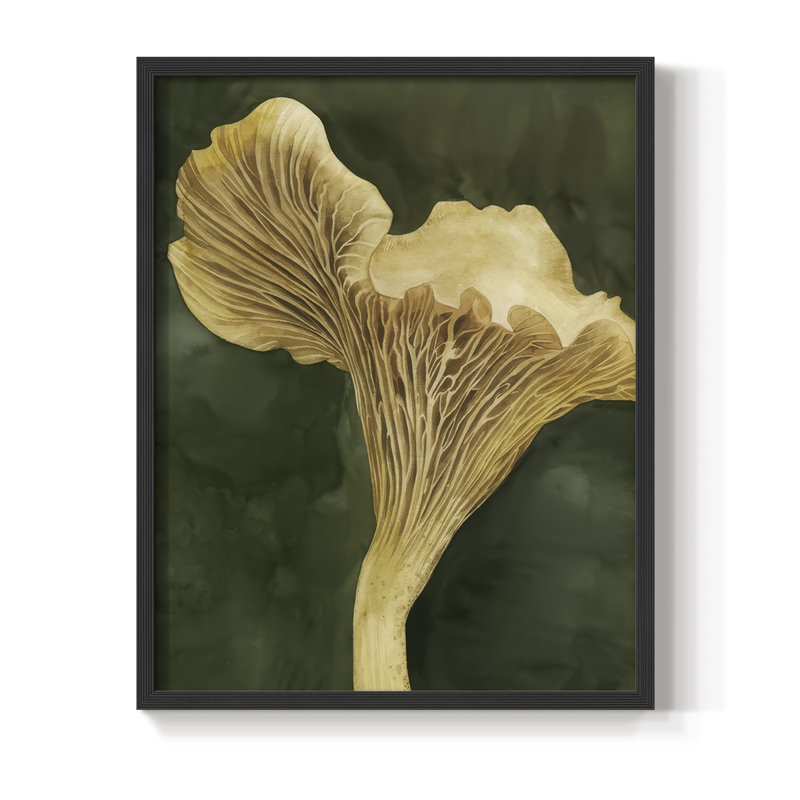 Chanterella II Framed Print - Solid Wood, Black, 11" H x 9" W