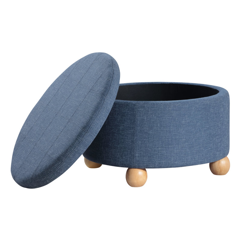Baynes Storage Ottoman, Navy
