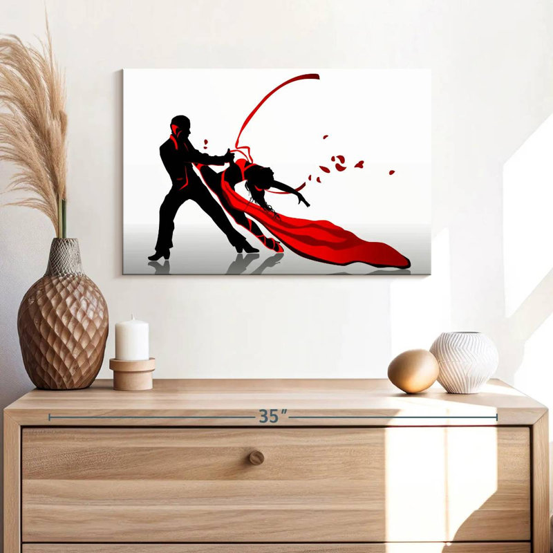 " Passionate Tango Dancers ", 16" H x 24" W x 1.25" D