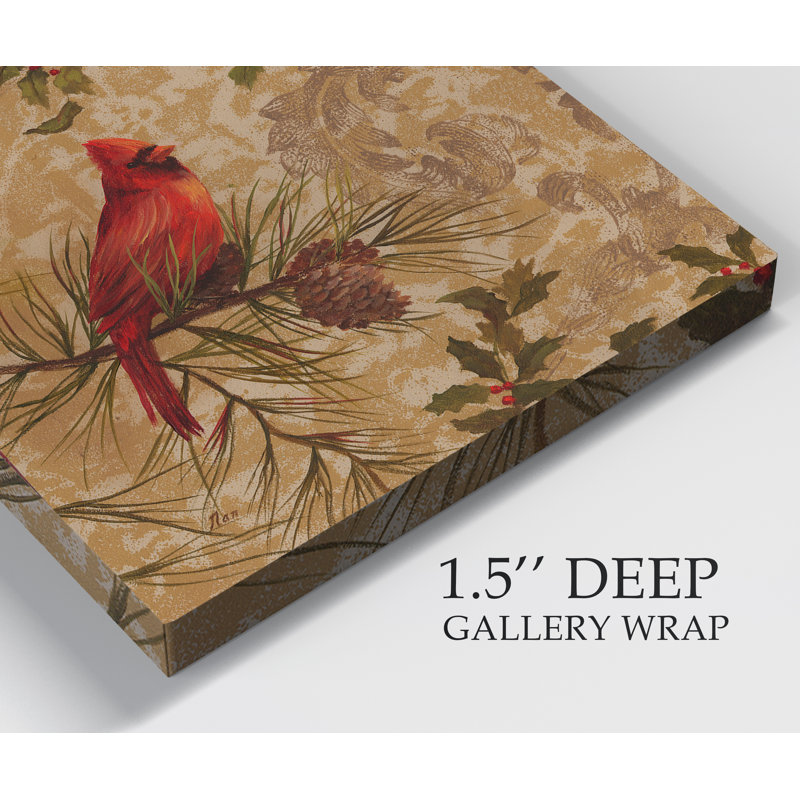 Cardinal I - impression sur toile tendue, H 10 po x l 10 po x P 1,5 po