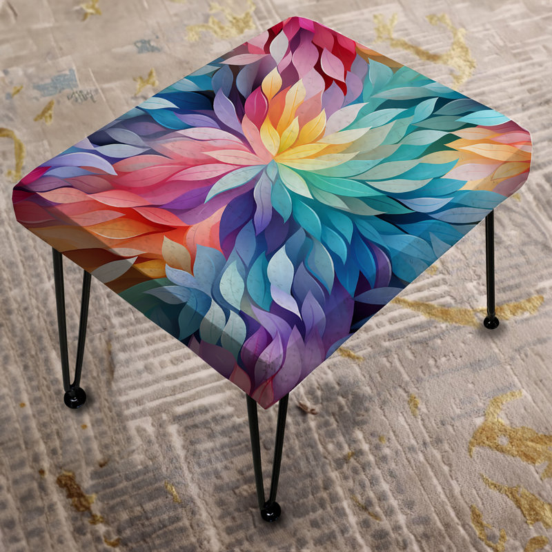 Renewed Energy Mediation - Geometric Rectangle Ottoman