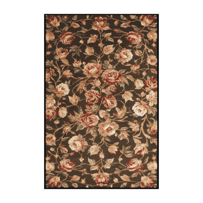 Machine Washable Turkish Brown Area Rug