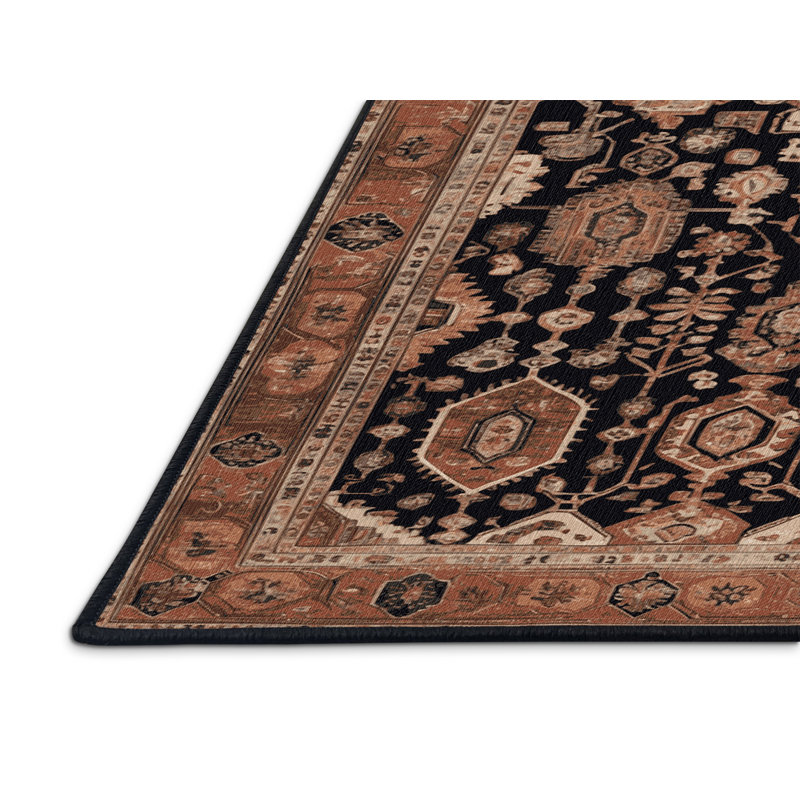 Tapis brun lavable à la machine, Rectangle 4pi x 6 pi