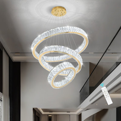 3 Ring Led Dimmable Chandeliers