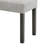 Jeny Dining Bench, Foam Padded Seat, 40 Inch Wide Dark Gray Wood