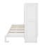 Lit escamotable avec bureau, lumière DEL et station de charge USB