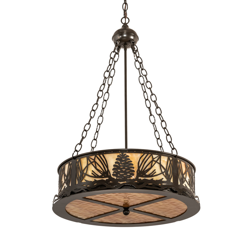 Sid 4 - Light Pendant, Timeless Bronze, 65" H x 22" W x 22" D