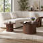 Ensemble de 2 tables basses en MDF pour salon, appartement et espace de loisirs