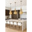 Flow 3-Light Twist Pendant - Baguette/Natural Rattan