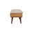 Marisal Boucle X Tan Leather Bench