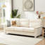82 pouces, style, 3 sièges, beige, siège à assise souple moyenne, style détente en famille