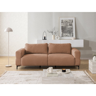 3-seater Sofa Cardea With optic In Soft Textured Fabric And High Seating Comfort