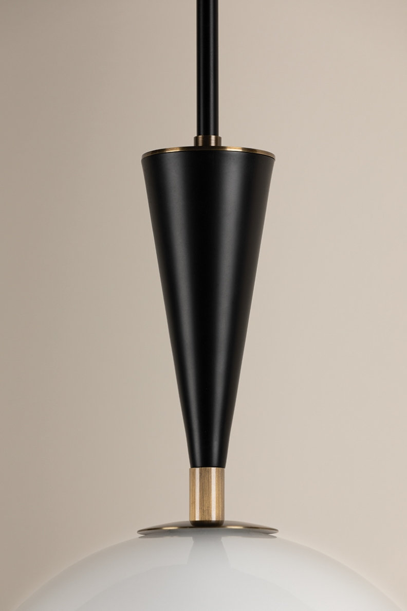Payson Dimmable Single Light Pendant, 15.75" H x 12" W x 12" D