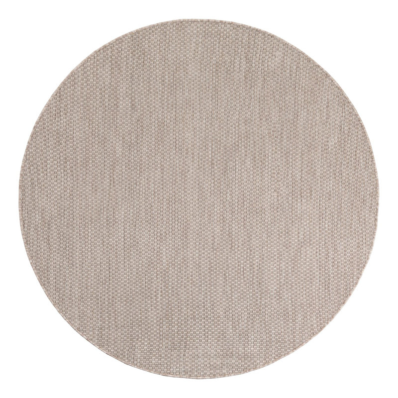 Bembry Beige Area Rug, Round 6'1"