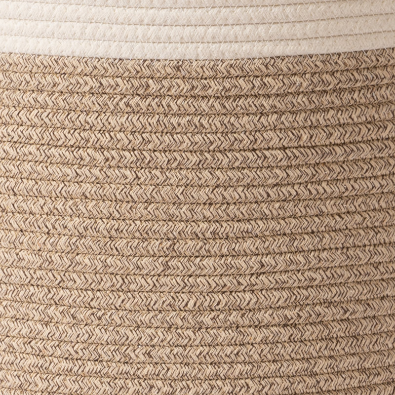 Paniers de rangement en corde tissée - grand organisateur en coton, panier pour couverture de bébé, panier à linge pour chambre d'enfant