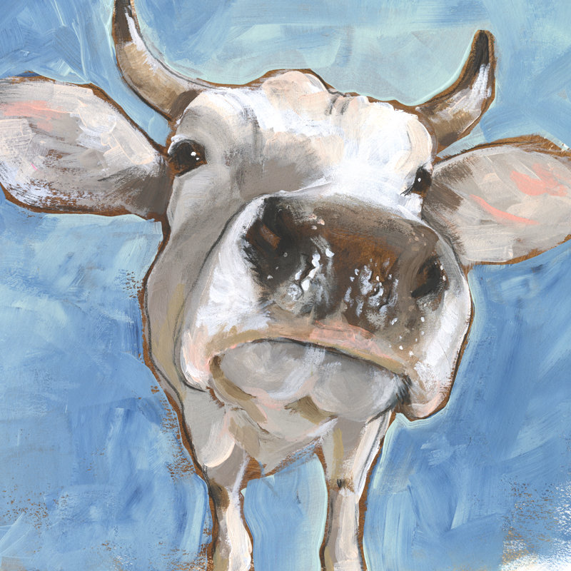 Cattle Close-up I by Jennifer Paxton Parker - Wrapped Canvas Painting, 91cm H x 91cm W x 3.8cm D