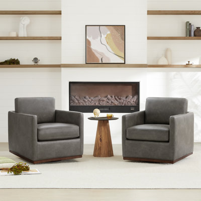 Benten Upholstered Swivel Armchair