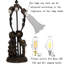 Lampe de table 17,5 pouces Lily Flower-1737485803