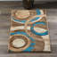 Tapis abstrait beige / brun Adonia-1407332786