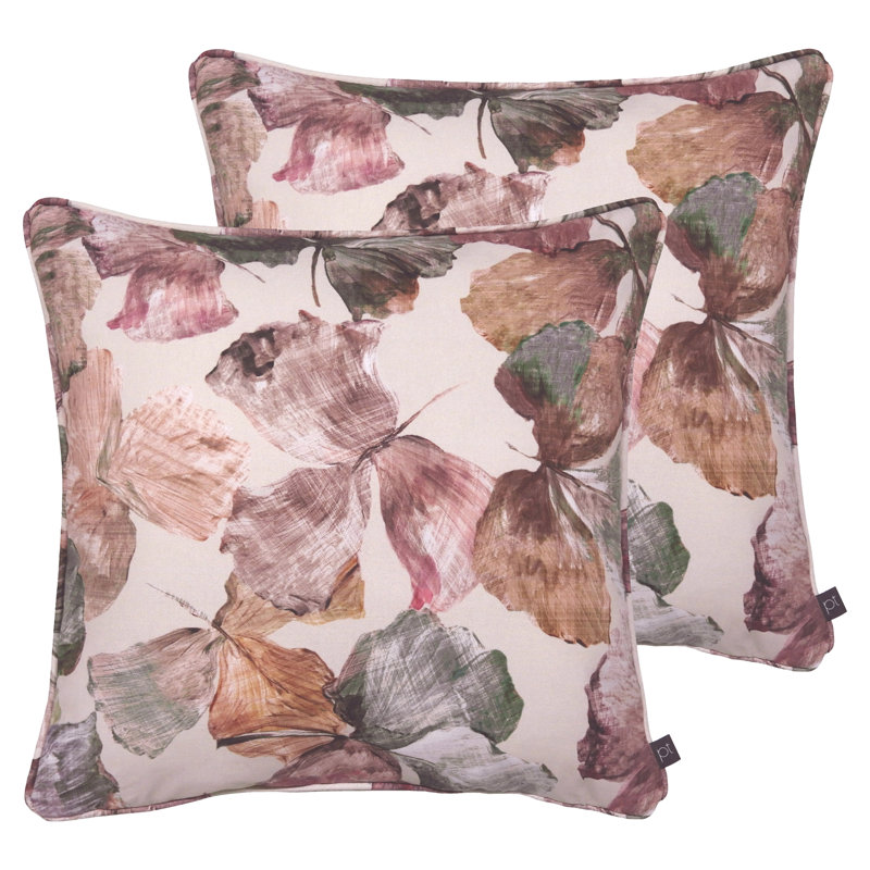 Floral Square Cushion, Spice