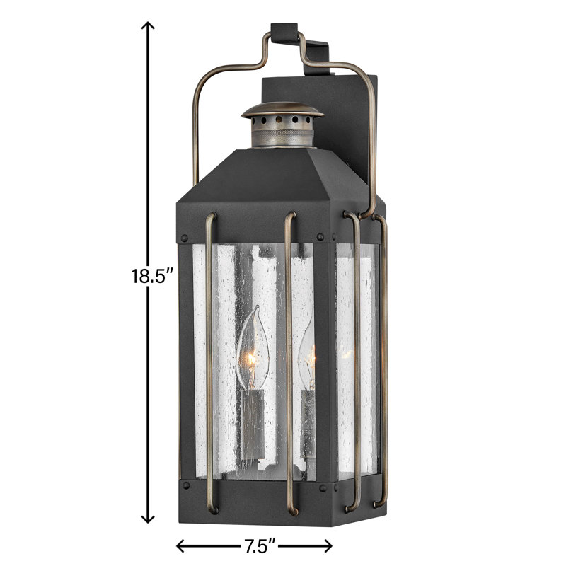 Fitzgerald Two-Light Outdoor Heritage Wall Lantern