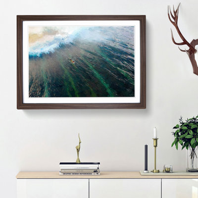 Surfing in the Maldives - Framed Print