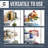 CAPHAUS NSF Commercial Heavy Duty 4-Tier Adjustable Wire Shelving w/Wheels & Leveling Feet, 48 x 18 x 76, Sliver-108368359-108368360