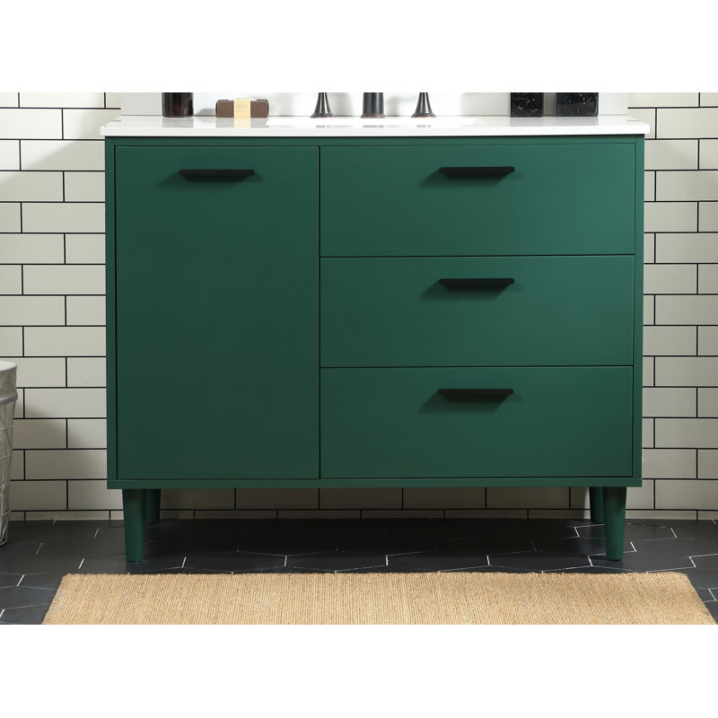 Ensemble de meuble-lavabo simple 42 po Baldwin, Vert