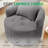 34.65'' W Upholstered Swivel Accent Chair, Oversized Reading Chair-884762491