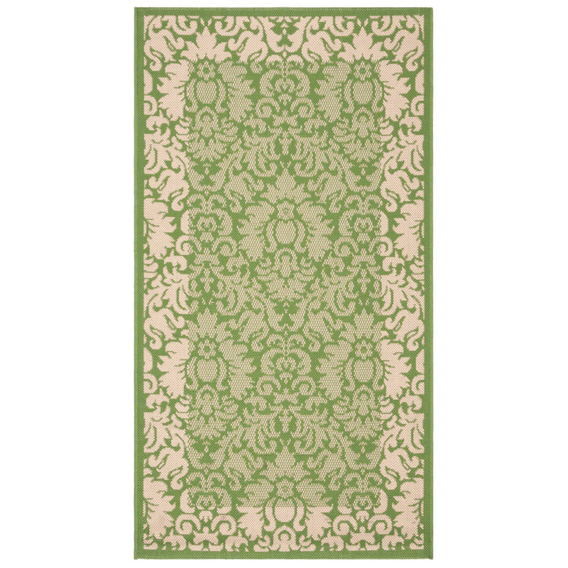 Arneshia Geometric/Grey Outdoor Area Rug, Rectangle 2'7" x 5'