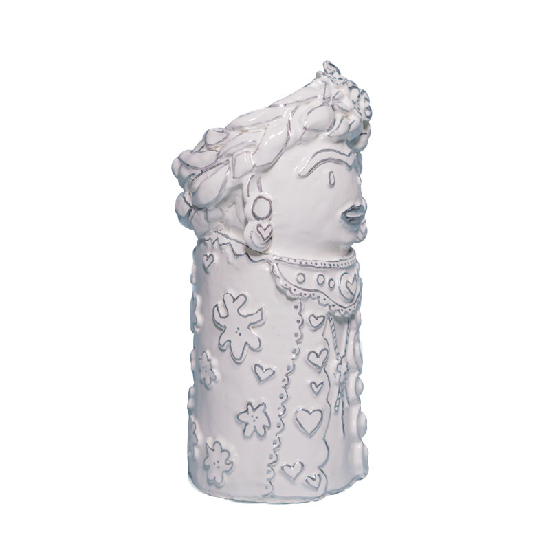 Vase de table en céramique 10 po Frida