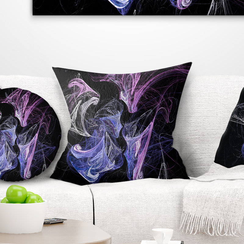  Coussin abstrait, 16 po x 1 po, Coussin décoratif