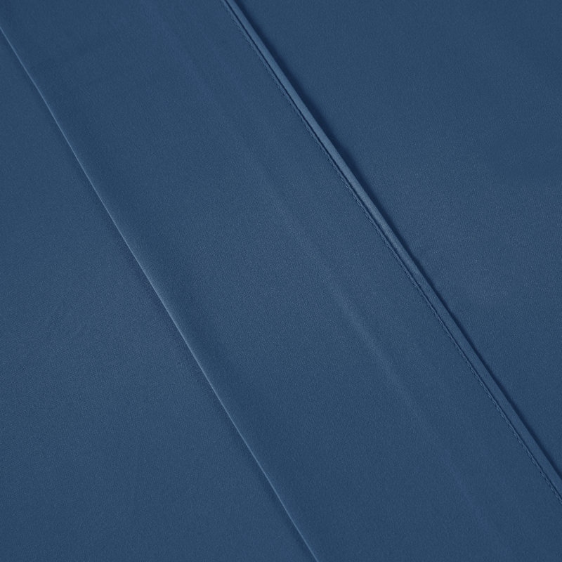 Microfiber Percale Sheet Set, Full Sheet Set + Fitted Sheet + 2 Pillowcases, Cornett Blue