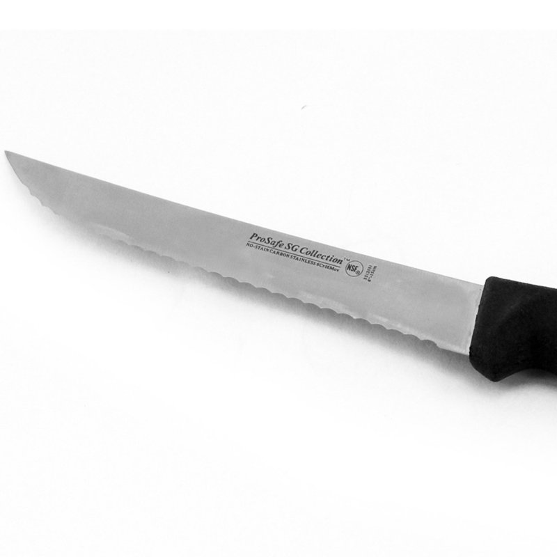 BergHOFF ProSafe Soft Grip Stainless Steel 8" Scalloped Utility Slicing Knife