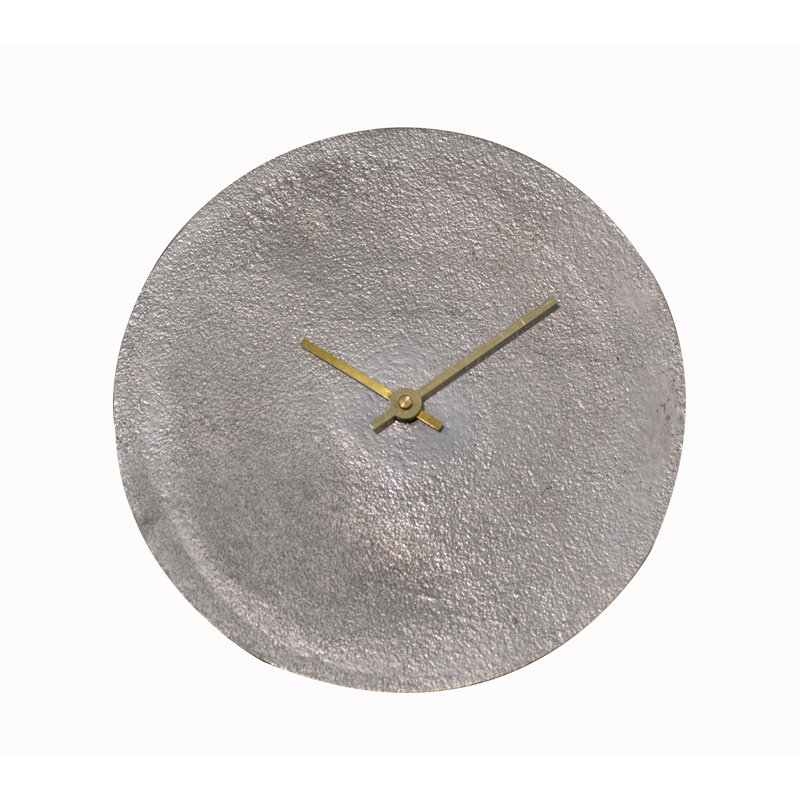 Metal Mechanical Tabletop Clock, Nickel