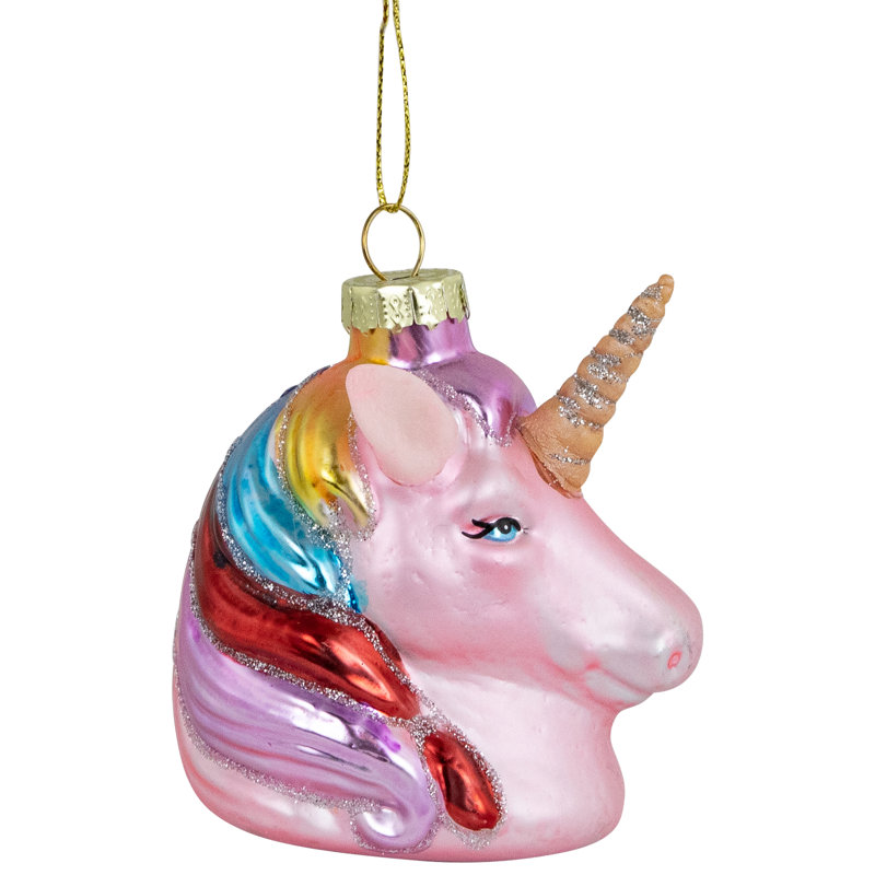 3.5'' Glass Hanging Figurine Ornament