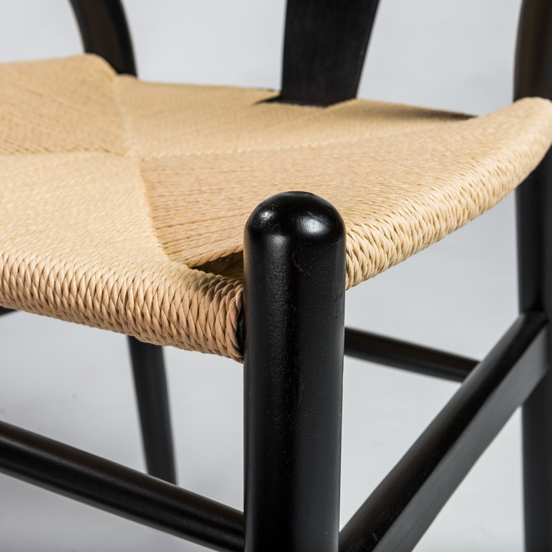 Chaise d'appoint Fairbanks Windsor, Naturel/noir