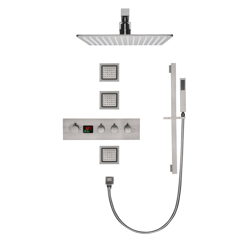 All-In-One Kit with Rough in-Valve, Brushed Nickel