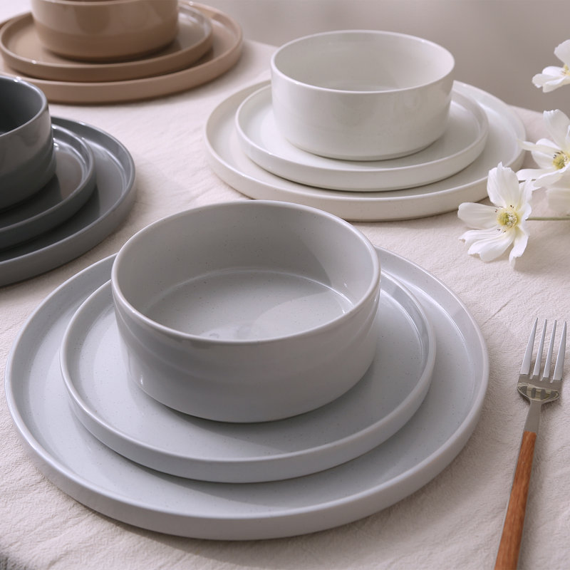 Delaenie Piece Stoneware Dinnerware Set - Service for 4, Multi-Color